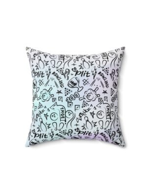 Faux Suede Square Bowling Enthusiast Pillow: A Striking Addition to Your Bowling Haven